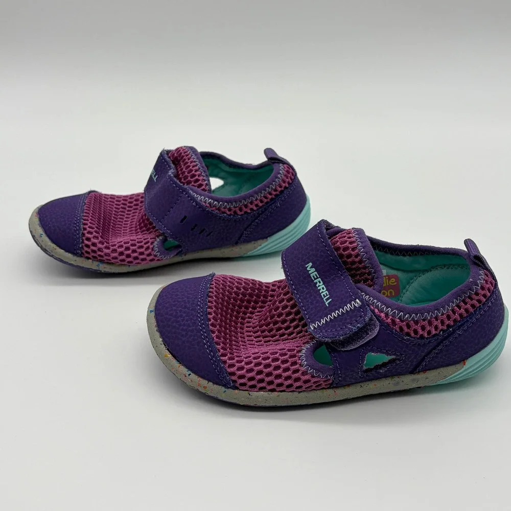 Merrell Bare Steps H2O Kids Purple Berry Water Shoes Sneakers ML164494 Size 9.5M